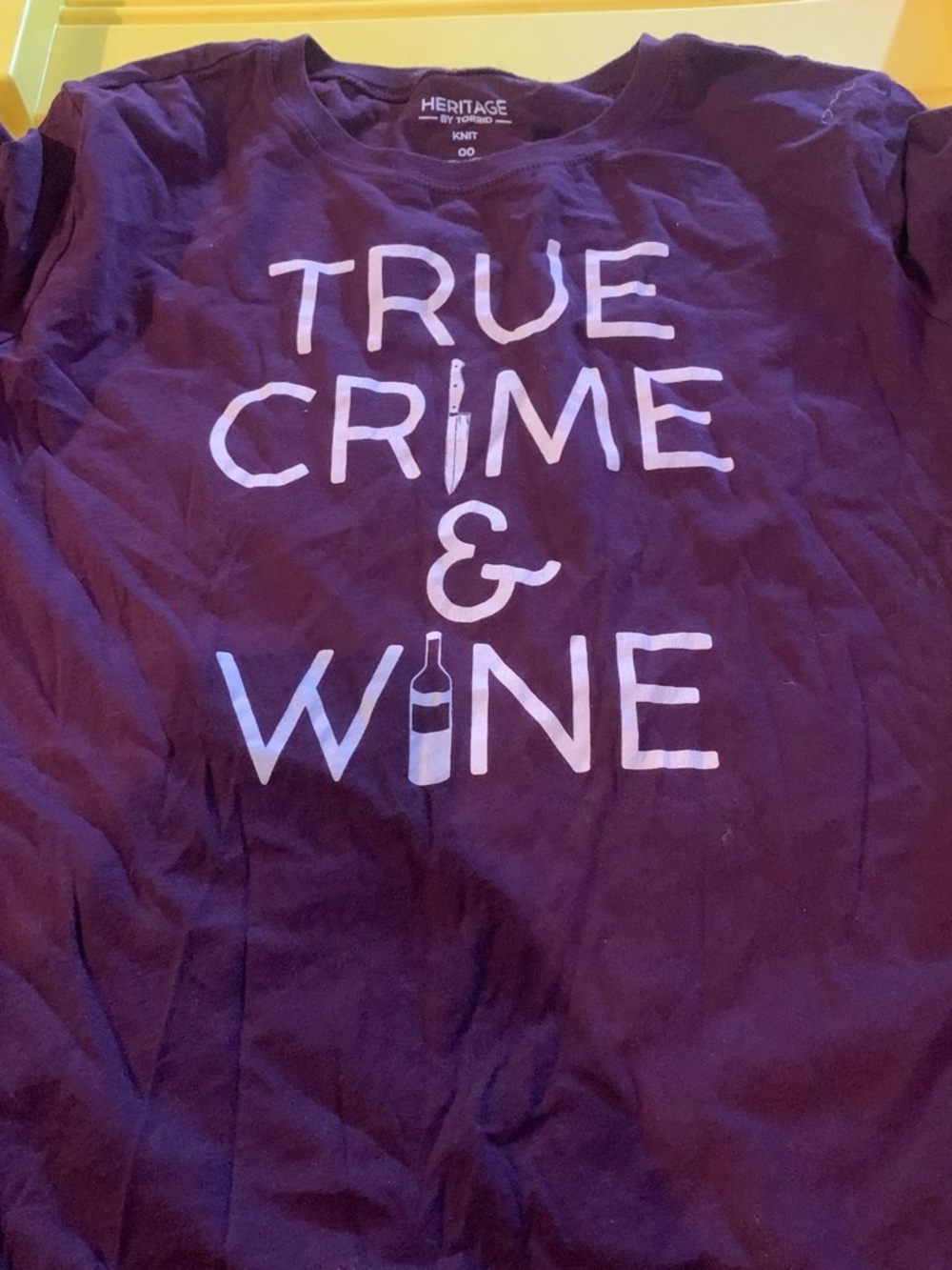 torrid Purple 'True Crime & Wine' Graphic Tee